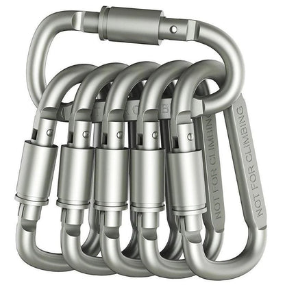 4-6PCS Carabiner Set For Key Camping Survival EDC Outdoor Keychain Clip  Alloy Aluminum Tactical Caribiner Hook Karabiners Beauty World Shop