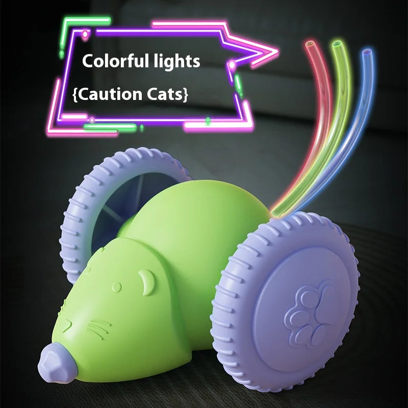 Electric Mouse Car Pet toys Interactive Cat Toy Rechargeable Automatic Teaser with Intelligent Obstacle Avoidance Pet Products Beauty World Shop