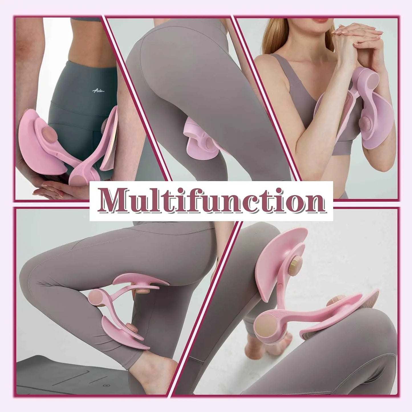 Kegel Pelvic Floor Muscle Trainer - Pink, Fit for Thigh Muscle Training, Home Gym Fitness Equipment for Women Beauty World Shop