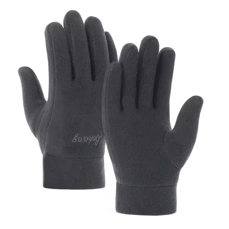 Mens Winter Gloves Thicken Thermal Warm Fleece Full Finger Gloves Cold Resistance Windproof Outdoor Skiing Cycling Mittens Women Beauty World Shop