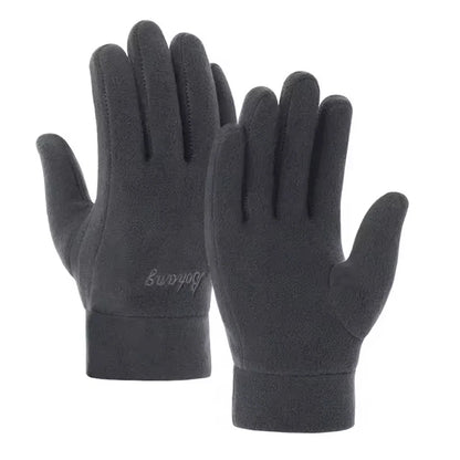 Mens Winter Gloves Thicken Thermal Warm Fleece Full Finger Gloves Cold Resistance Windproof Outdoor Skiing Cycling Mittens Women Beauty World Shop
