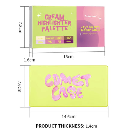 Curve Case Cream Eyebrow Cream Blush Highlighter Palette Matte Shimmer Finishes Shadow Tones Long-Lasting Cosmetics Beauty World Shop