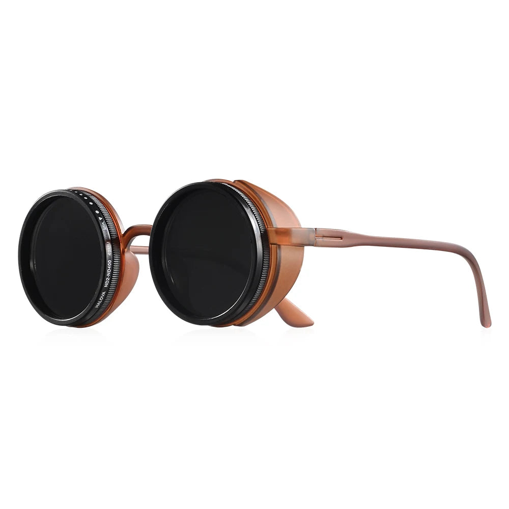 CRIXALIS Handmade ND Adjustable Sunglasses 1~9 Manual Dimming Glasses Fishing Filter UV400 Retro Steampunk Polarized SunGlasses Beauty World Shop