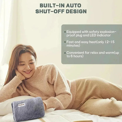Rechargeable Hot Water Bottle Cute Electric Hand Warmer EU Plug Reusable Hot Compress Bag Heating Pad Hand Pocket Warmer Beauty World Shop
