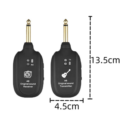 Miwayer A8 Wireless Guitar System Built in 4 Channels Wireless Guitar Transmitter Receiver for Electric Guitar Bass Violin Beauty World Shop