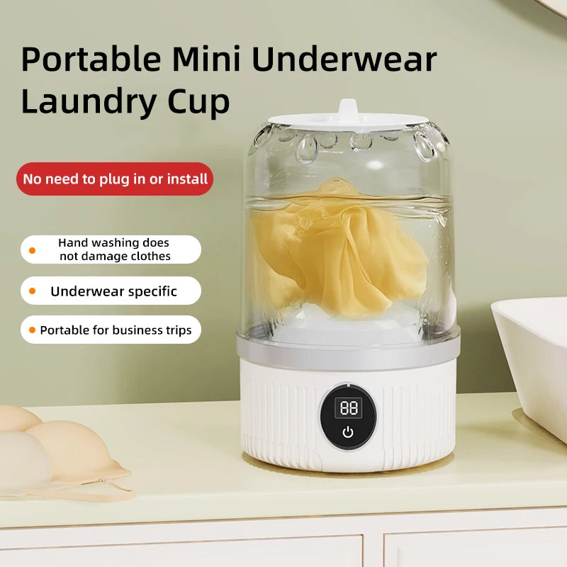 Mini Household Electric Washing Cup Underwear Socks Small Wireless Charging Washing Machine Pet clothes washing machine Beauty World Shop