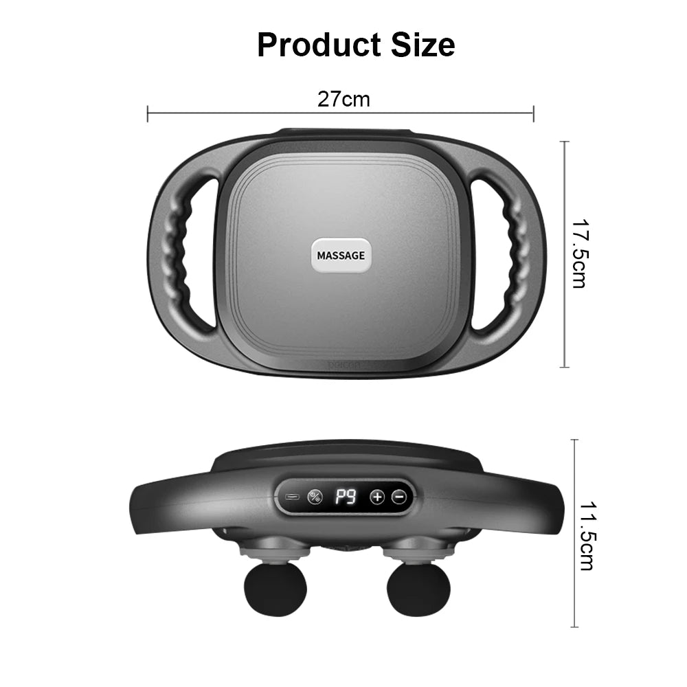 Fascia Massage Gun High Frequency Muscle Massager Gun Body Back Waist Shoulder Massage Machine 16 Heads Professional Fascia Gun Beauty World Shop