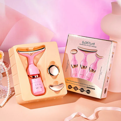 3 In 1 Facial Lifting Device Neck Facial Eye Massage Face Slimmer EMS Beauty Skin Tightening Wrinkle Anti Aging Face Massager Beauty World Shop