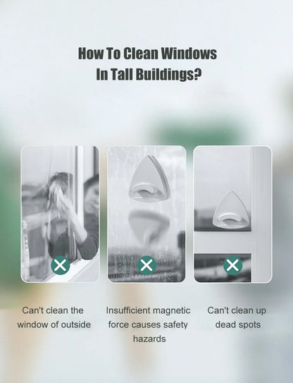 NEW Magnetic Window Cleaner Brush Double-Side Automatic Water Discharge Wiper Glass Window Brush Cleaning Household Tools Beauty World Shop