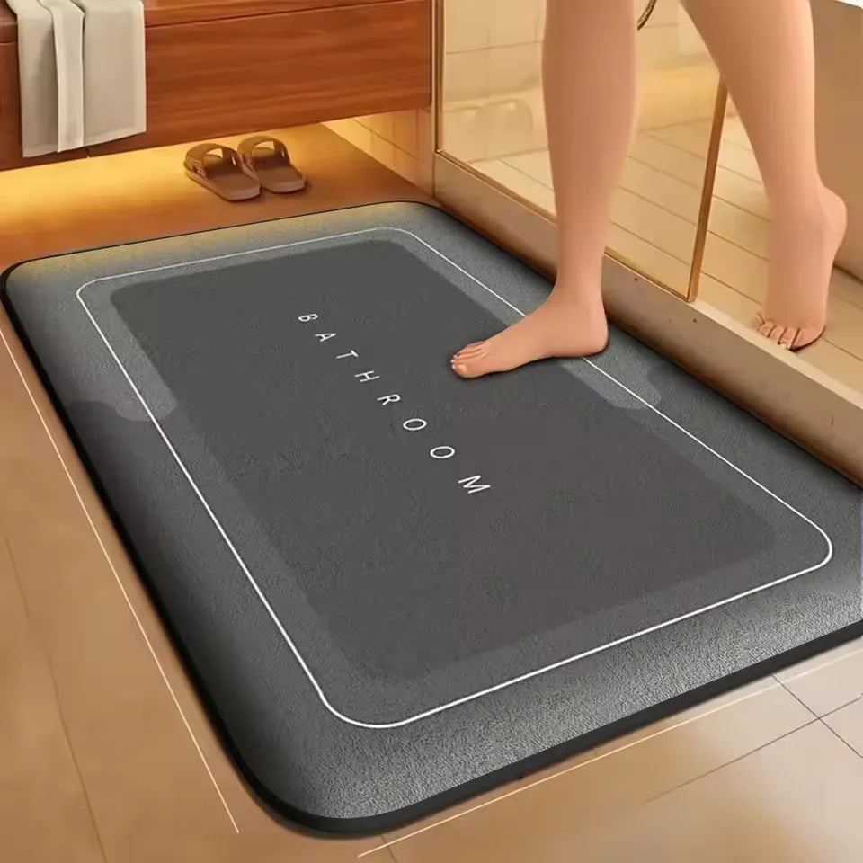 Super absorbent floor mat, super absorbent bath mat, super anti slip coral velvet bathroom floor mat, door mat Beauty World Shop