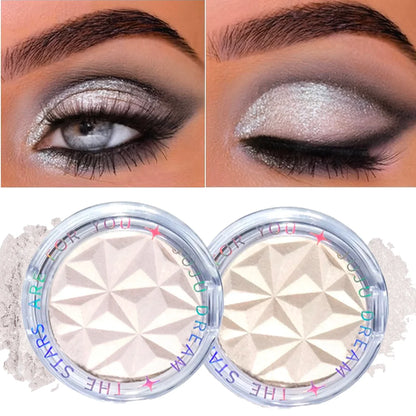 Shimmer Diamond Glow Highlighter – 2-Color Palette for Contour, Brighten, Radiant Skin, Festival & Party Makeup Essential Tool Beauty World Shop