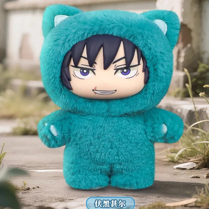 BANDAI Jujutsu Kaisen Battle V2 Cat Paradise Party Series Blind Box Cute Plush Doll Pendant Anime Periphery Surprise Gift Beauty World Shop