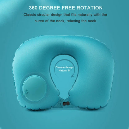 Inflatable Travel Neck Pillow U-shaped Cervical Orthopedic Protection Pillow Outdoor Portable Foldable Pillow Travel Essentials Beauty World Shop