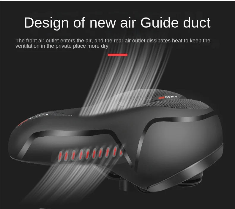 ESLNF Hollow Breathable Bicycle Saddle MTB Road Bike Saddle Shock Absorbing Comfortable Big Butt Bike Seat Bicycle  Accessories Beauty World Shop