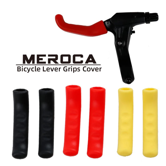 MEROCA 1Pair Bike Brake Lever Protective Silicone Bicycle Lever Grips Bicycle Brake Handle Cover Bicycle Accessories Beauty World Shop