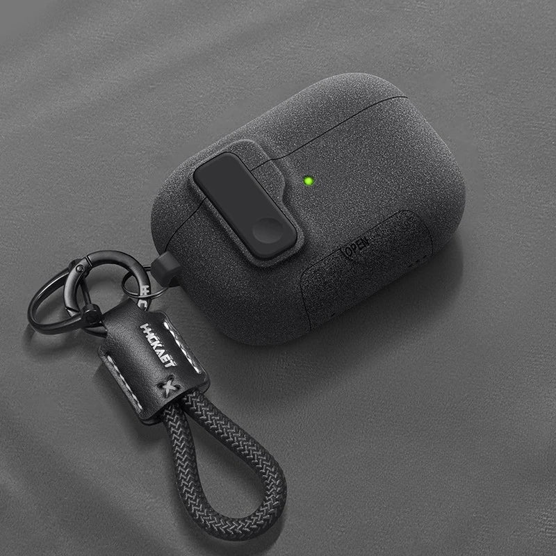 2025 Case For AirPods Pro 3 Magnetic Automatic Lock Cases Phone Stand Headphone Cover For AirPods Pro 3 Pro3 Fundas With Hook ﻿