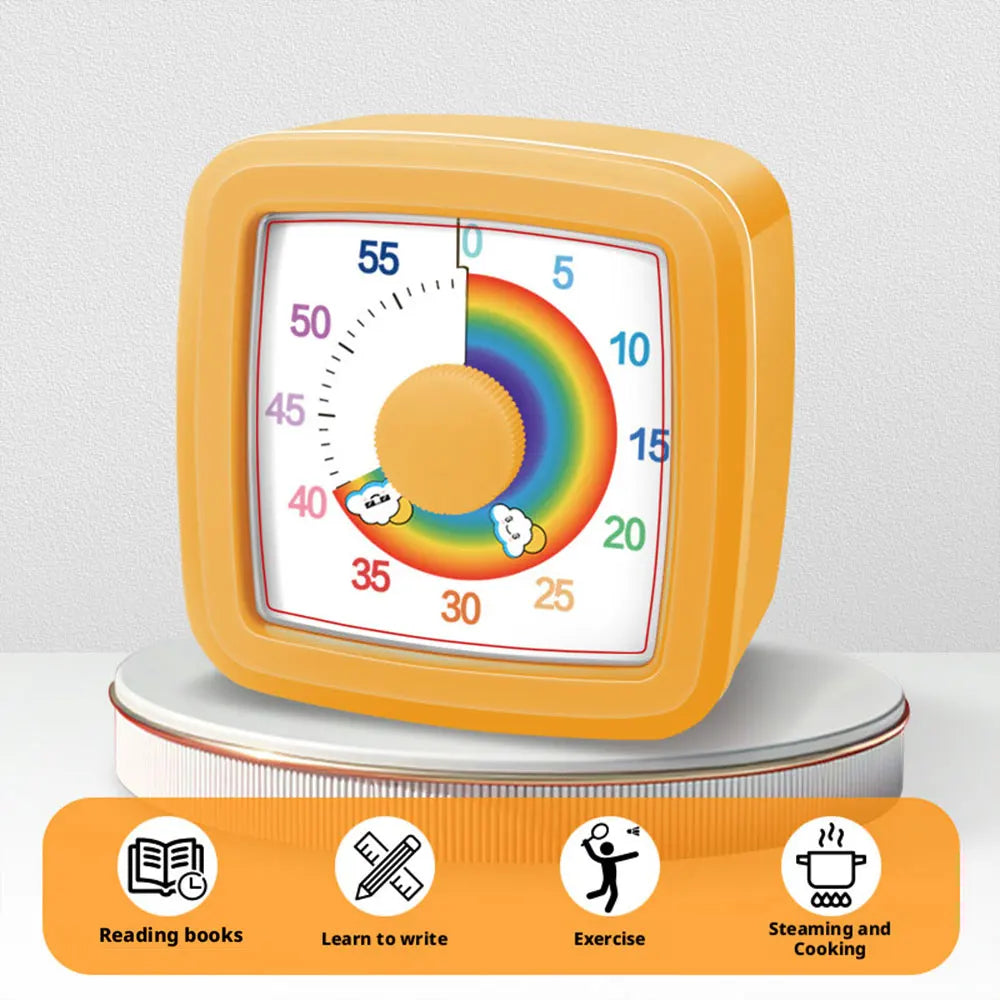 Visual Timer Children's Self-discipline Tool Countdown 60-minute Student Learning Homework Time Pomodoro Stopwatch Management Beauty World Shop