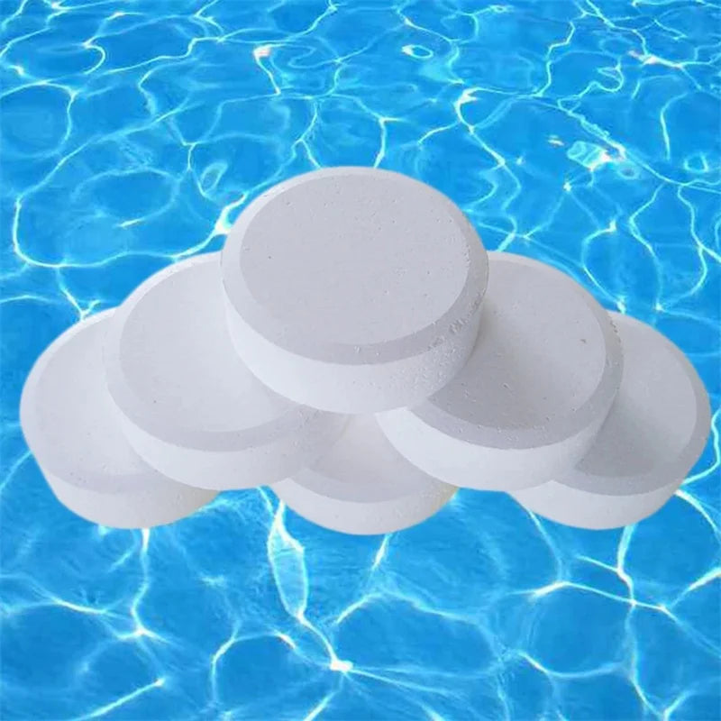 50Pcs/Bottle Swimming Pool Cleaning Tablet Chlorine Bromine Tablets Cleaner Swimming Spa Household Cleaning Supplies Beauty World Shop