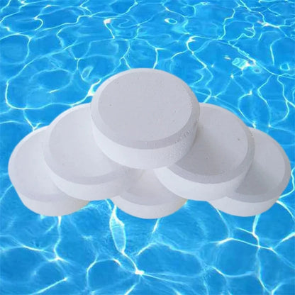 50Pcs/Bottle Swimming Pool Cleaning Tablet Chlorine Bromine Tablets Cleaner Swimming Spa Household Cleaning Supplies Beauty World Shop