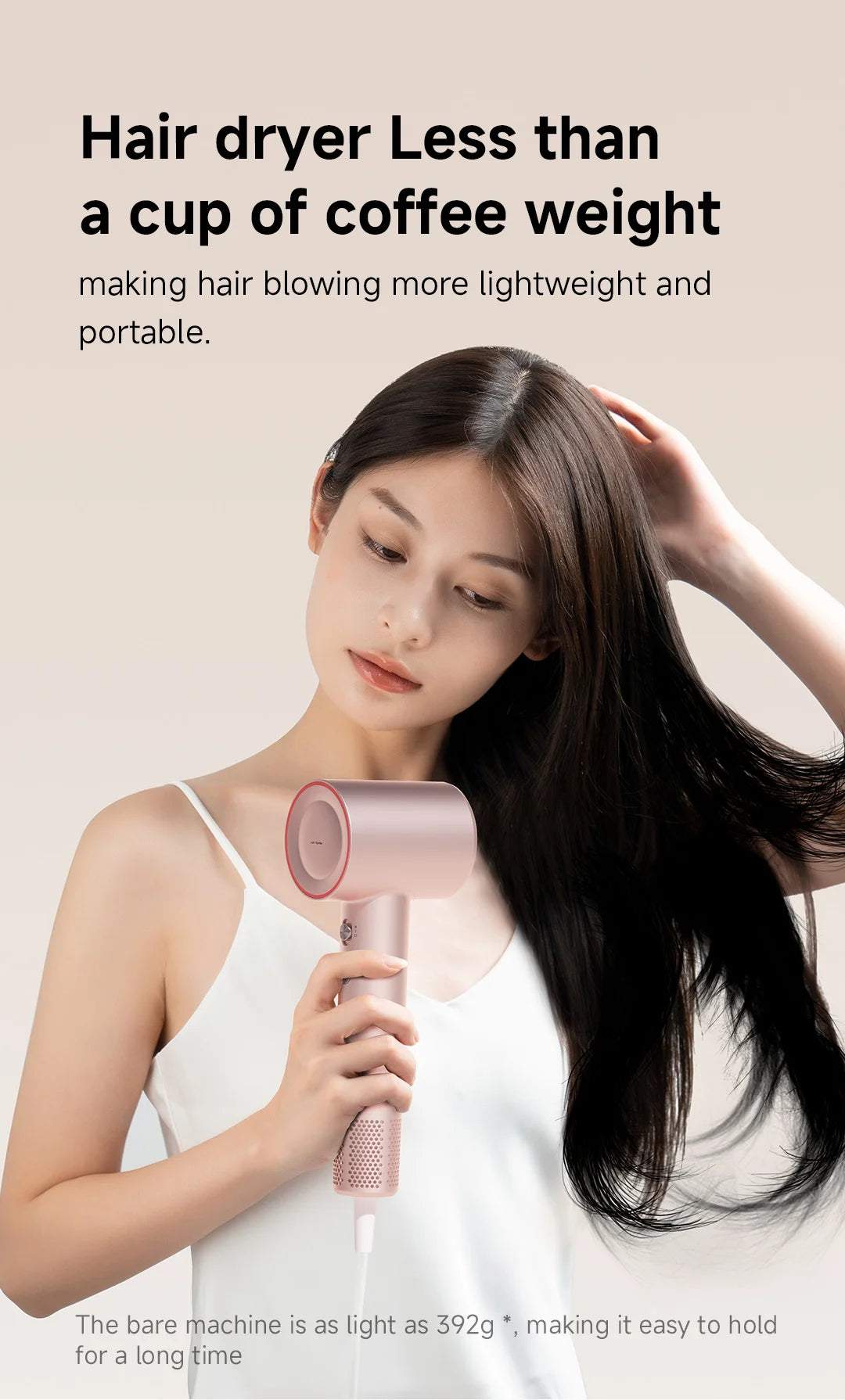 DOCO Hair Dryer 75m/s High Speed 200 Million Negative Ions Hair Care 110000 Rpm Professional Lightweight Home Travel Gift Beauty World Shop