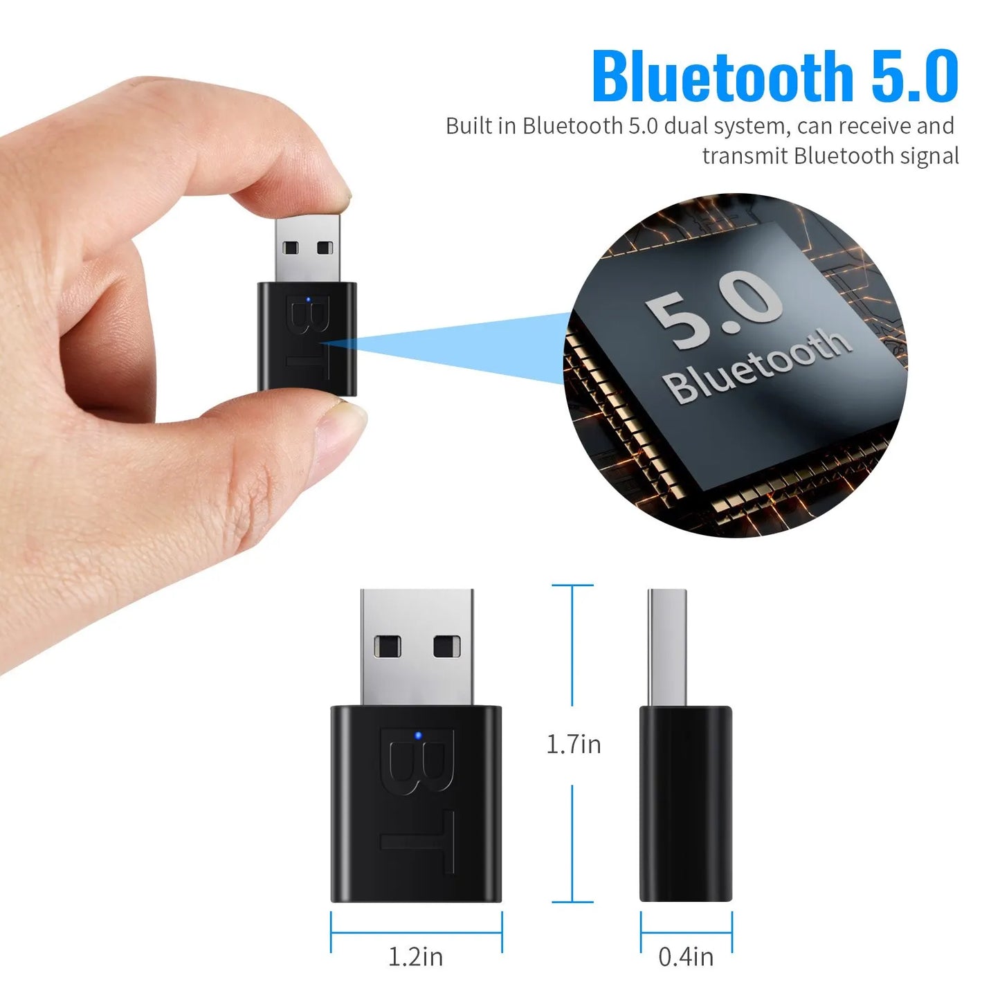 Bluetooth 5 0 Receiver Wireless Music Audio Adapter 3.5mm Jack Mini Bluetooth Audio Receiver For Laptops Stereo Radio Car Music Beauty World Shop