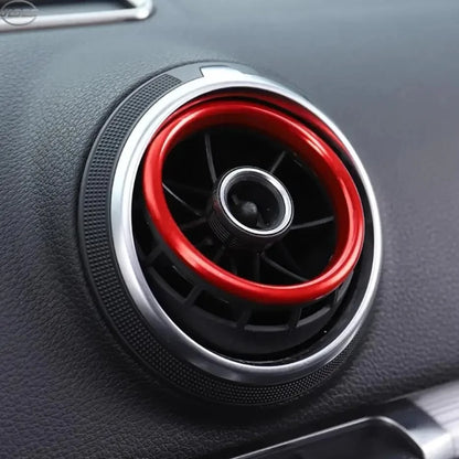 Car Air Center Console Outlet Trim Inner Ring Cover Styling For Audi A3 8V S3 2014-2019 Q2 2017 2018 2019 Interior Accessories Beauty World Shop