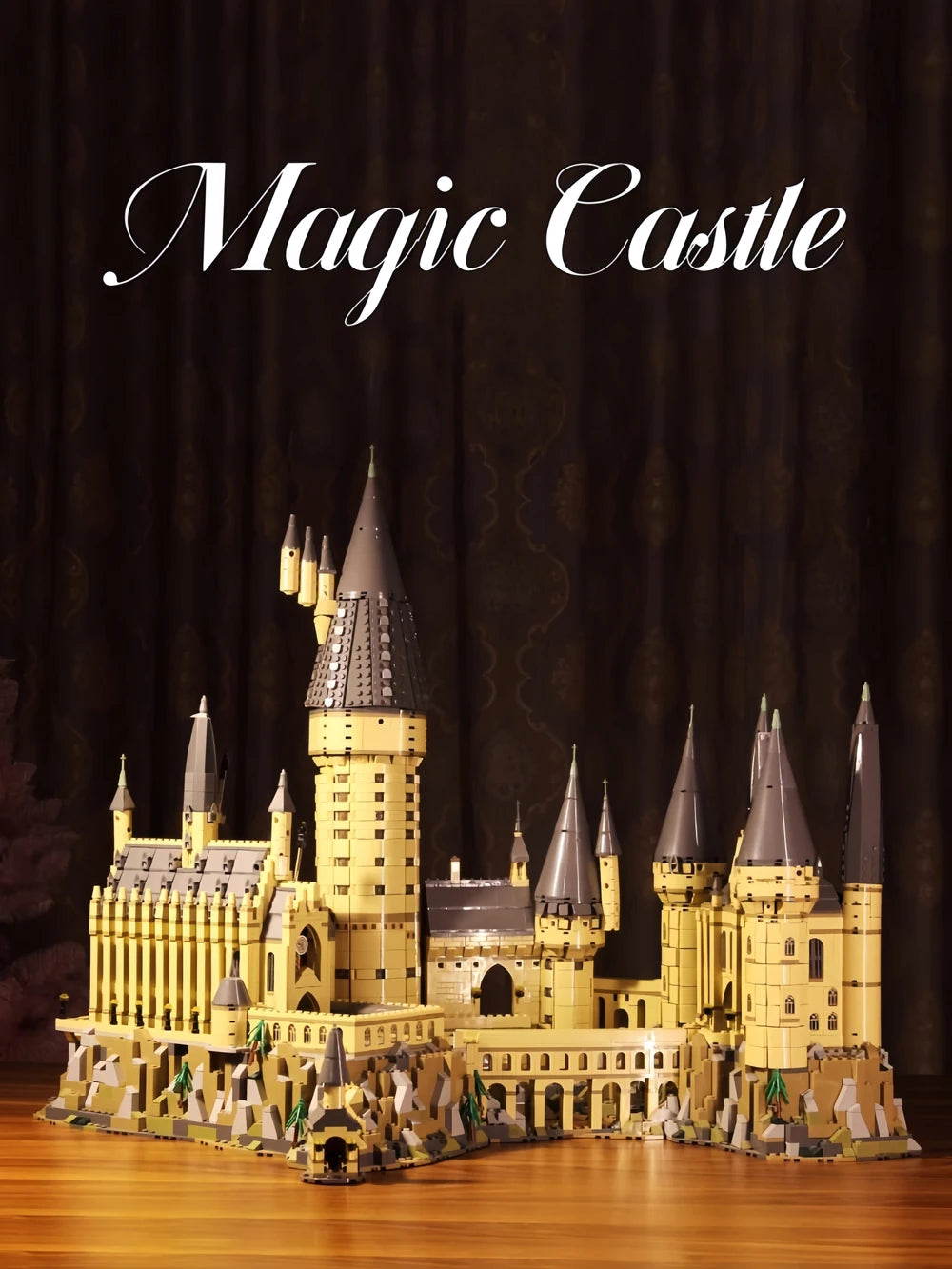 New Magic Hogwarts Castle Micro Building  Blocks Street View Architecture Creative MOC Model Kit  Kids Christmas Birthday Gifts Beauty World Shop