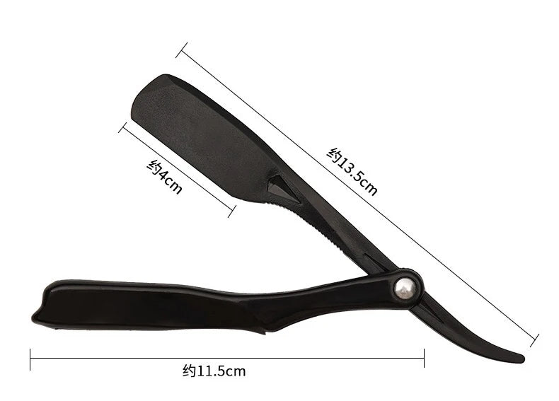 Professional Manual Shaver Straight Edge Plastic Barber Razor Folding Shaving Beard Cutter Straight Razor Wholesale Beauty World Shop