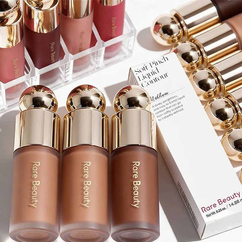 Rare Beauty 3D Face Contour Liquid Bronzer Shade Smooth Highlight Mirror Lasting Natural Nose Shadow Waterproof Brighten Makeup Beauty World Shop