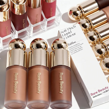 Rare Beauty 3D Face Contour Liquid Bronzer Shade Smooth Highlight Mirror Lasting Natural Nose Shadow Waterproof Brighten Makeup Beauty World Shop