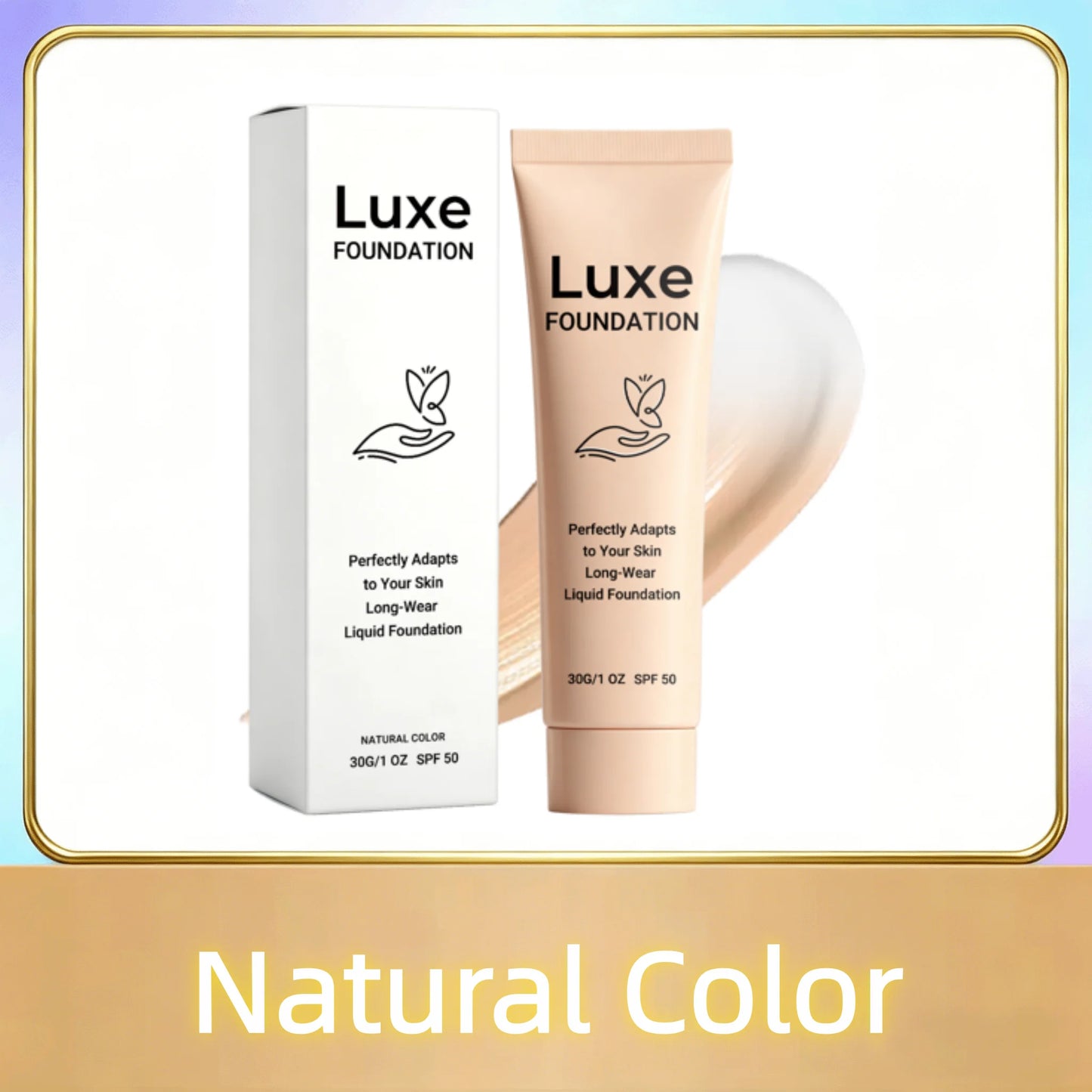 SPF 50 Color Changing Foundation Self Adjusting Adapt Skin Tone Conceal Face Fine Flaws Natural Invisible Skin Pores Makeup Base Beauty World Shop