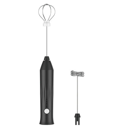 MINI Milk Frother USB Rechargeable 3 Speeds Foam Maker Coffee Whisk Mixer Electric Handle Blender Egg Beater Beauty World Shop