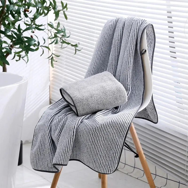 1PCS Thickened Bath Towels for The Body Microfiber Towel for Gym Sports Shower Robe for Spa Beath Home Beauty World Shop