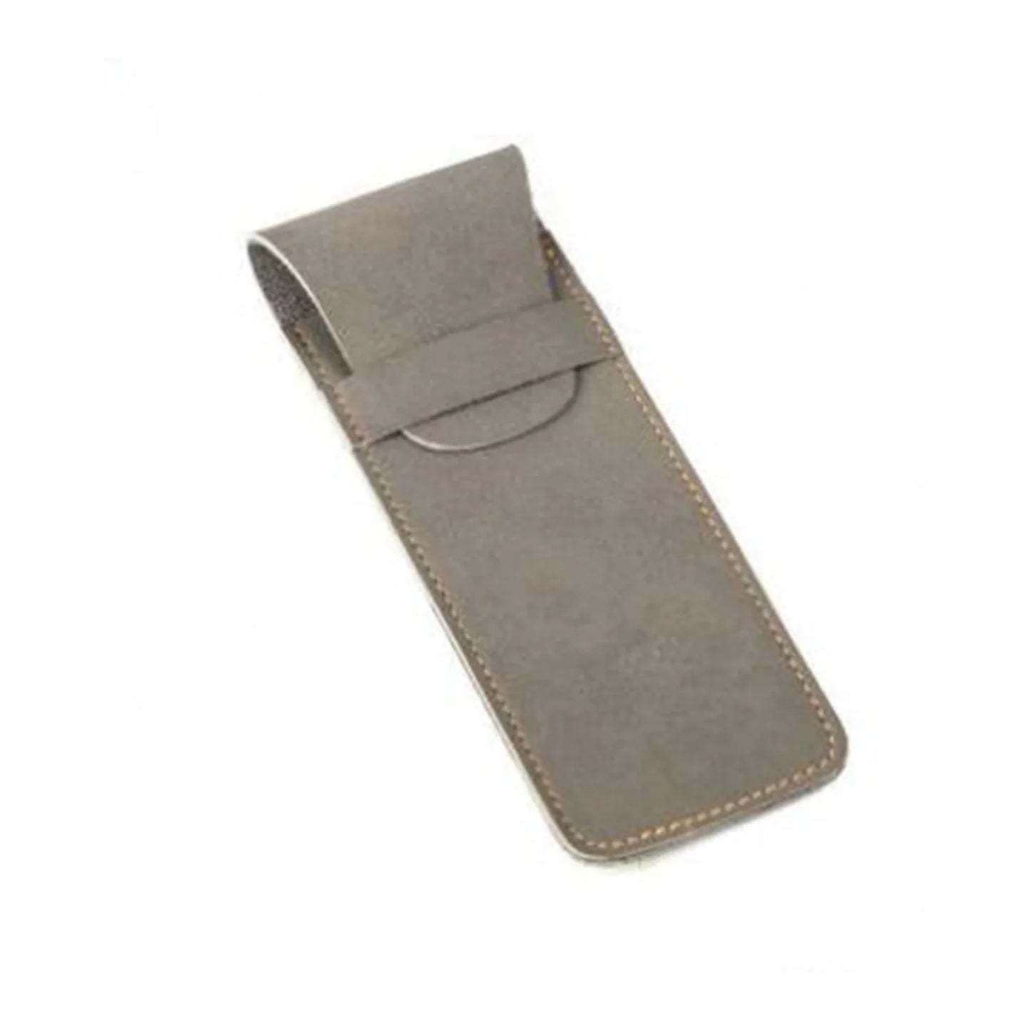Vintage Frosted PU Leather Flap Pen Case High-end Fountain Pen Protective Sleeve Large Capacity Double Set of Pen Case Beauty World Shop