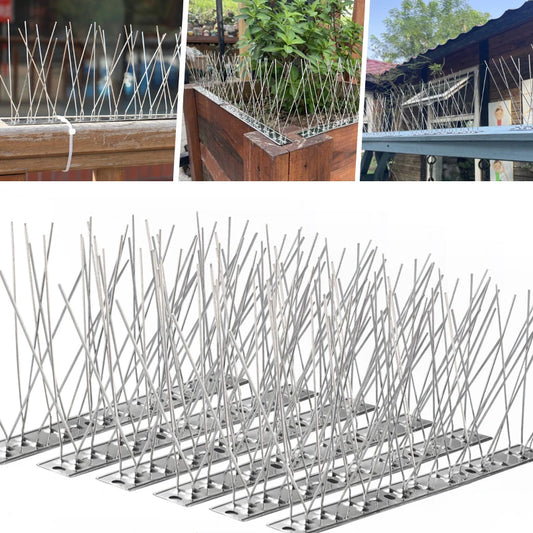 Bird Spikes Repellent Supplies Against Pigeons Crows Repeller Outdoor Defense Scare Birds Garden Scarecaper Outside Anti Gadgets Beauty World Shop
