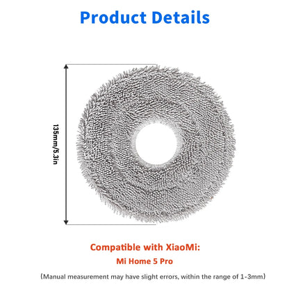Easy Install Perfect Fit Mop Cloth Kit Mop Pad Part For Xiaomi Mijia 5 Pro OV21CN X10 Plus S10 Plus X20 X20 Plus M30 Pro M30S Beauty World Shop