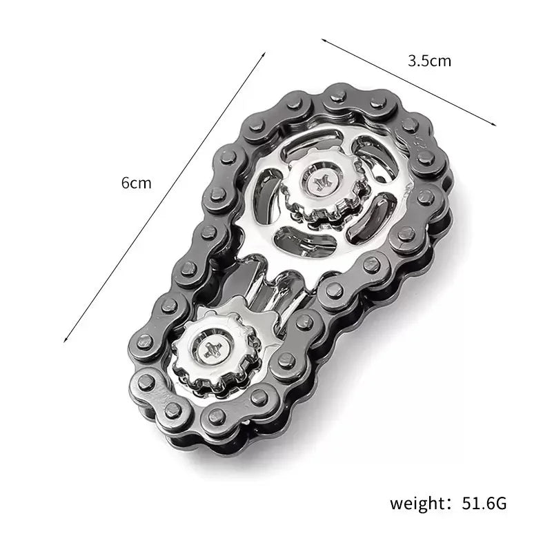 Metal Fidget Spinner Office Desk Toy Stress Relief Gears Hand Spinner for Adults desk decoration home decor Relieve stress relax Beauty World Shop
