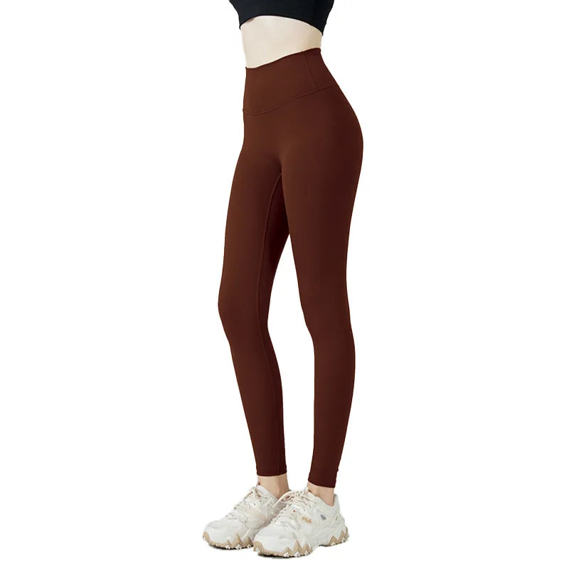 Fitness Women Sport Seamless Leggings High Waist Elastic Solid Yoga Leggings Gym Jogging Quick Dry Push Up Slim Pants Female Beauty World Shop