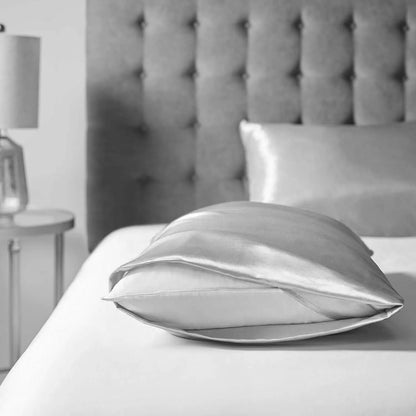 JuwenSilk silky stain pillowcase silky pillowcase natural silk pillowcase mulberry silk pillow case standard queen k Beauty World Shop
