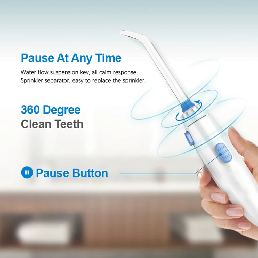 Oral Irrigator Dental Water Flosser for Teeth High Pressure Electric Dental Irrigator Water Flosser Mouth Washing Machine 800ML Beauty World Shop