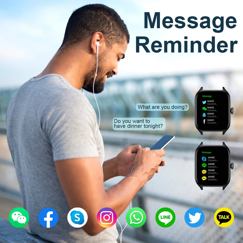 LAXASFIT H9 and H6 Smartwatch Dial to Answer Calls Calorie Tracking Heart Rate Blood Oxygen Monitoring Bluetooth Smart Watch Beauty World Shop