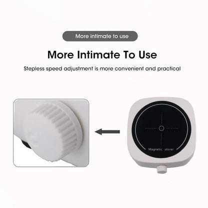 Magnetic Stirrer Kitchen Liquid Mixing Mini Lab Stir Mixer Portable Stirrer Plate with Stir Bar USB 2L 4000RPM for Laboratory Beauty World Shop