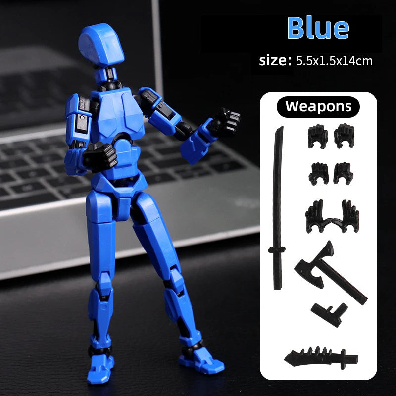 Multi-Jointed Movable Shapeshift Robot 3D Printed Mannequin Dummy 13 Action Figures Toys Kids Adults Parent-children Games gifts Beauty World Shop