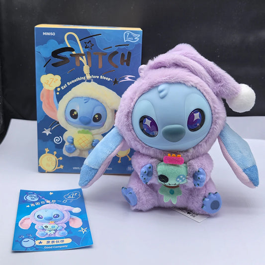 HOT Stitch Eat Something Before Sleep Series Blind Box Plush Vinyl Toys Cute Doll Labu V3 Mystery Box Bag Pendant Decor Gift Beauty World Shop