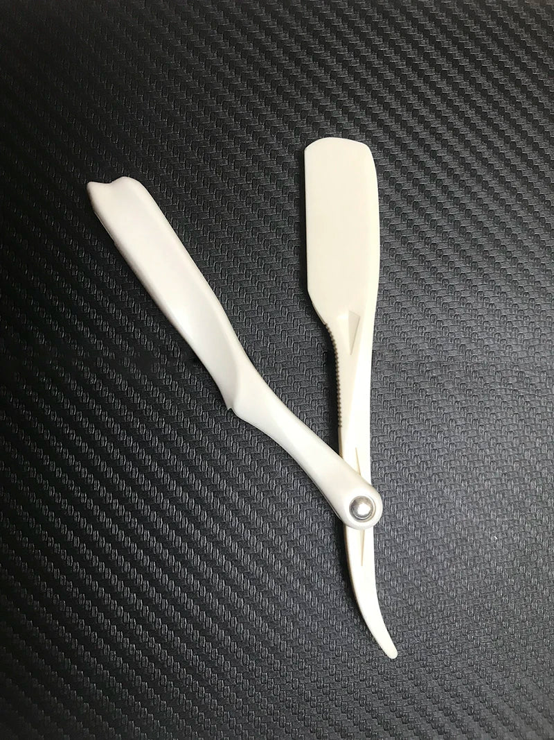 Professional Manual Shaver Straight Edge Plastic Barber Razor Folding Shaving Beard Cutter Straight Razor Wholesale Beauty World Shop
