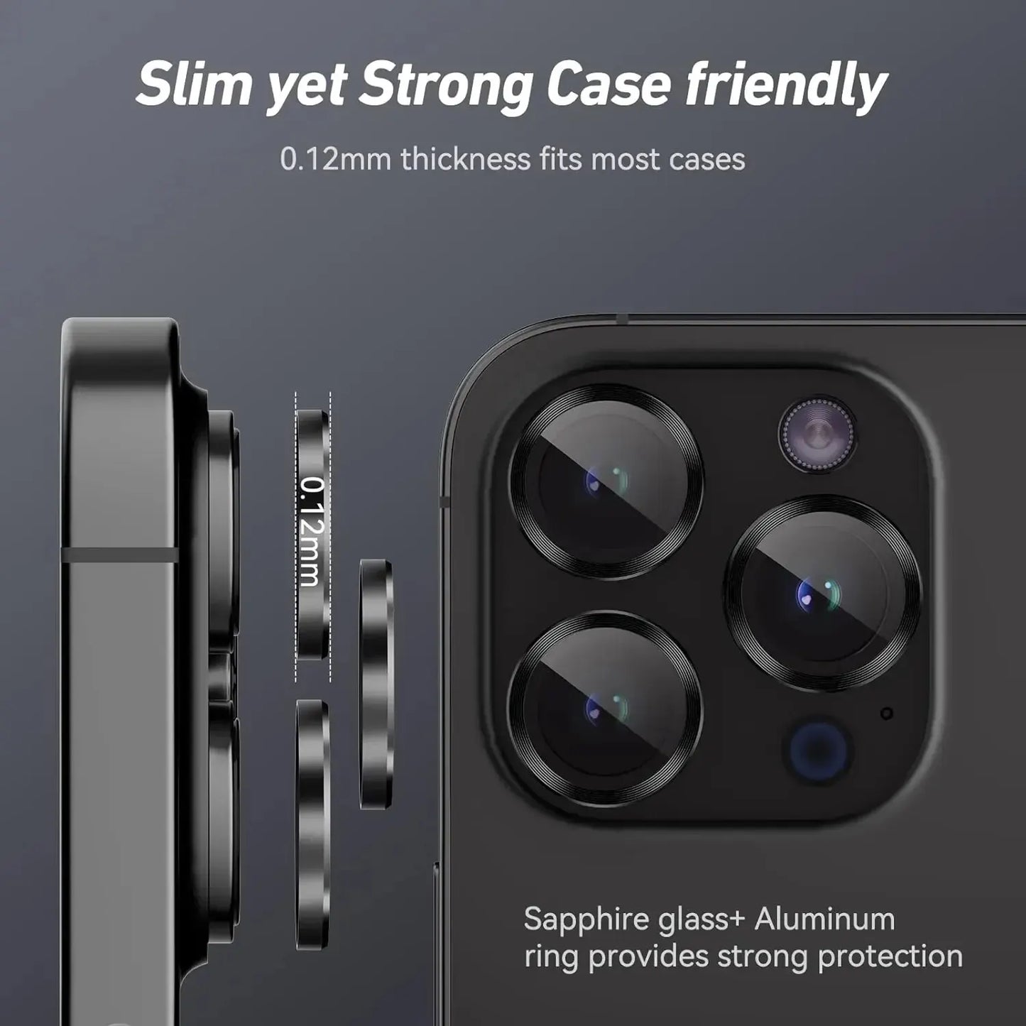 3-2pcs Camera Lens Protector For iPhone 12 13 14 15 Pro Max 13 Mini Metal Ring Protector Glass Camera Lens For iPhone 15 Pro Max Beauty World Shop