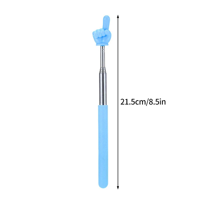 1pPointer Finger Stainless Steel Reading Sticks Telescopic Reading Finger Teaching Aids Gift for Teachers Pointer Finger Stick Beauty World Shop