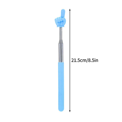 1pPointer Finger Stainless Steel Reading Sticks Telescopic Reading Finger Teaching Aids Gift for Teachers Pointer Finger Stick Beauty World Shop