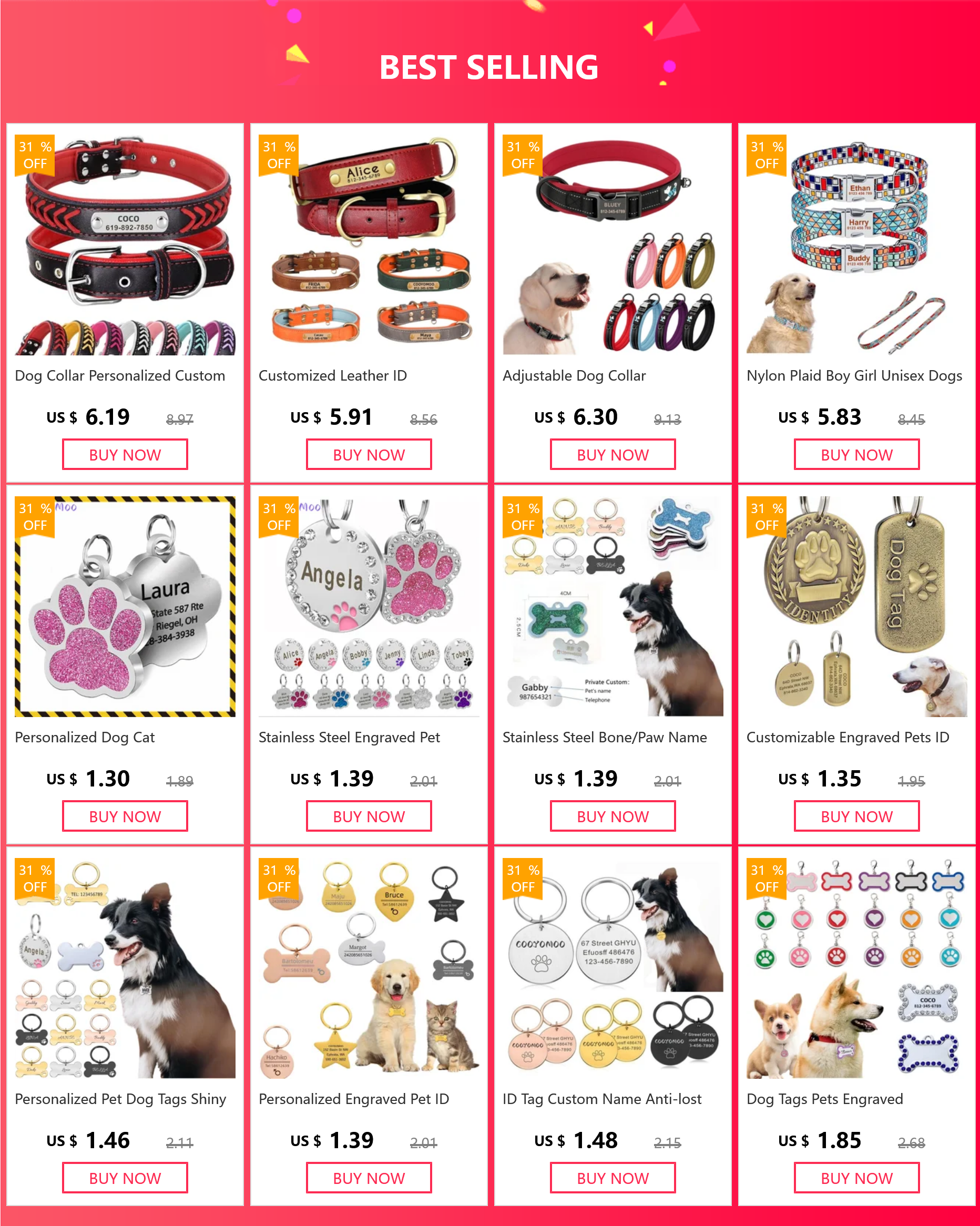 New Led Luminous Dog Collar PVC Waterproof , For Large Medium Small Dogs Collar Usb Light Night Safety Pet Glowing Accessories Beauty World Shop