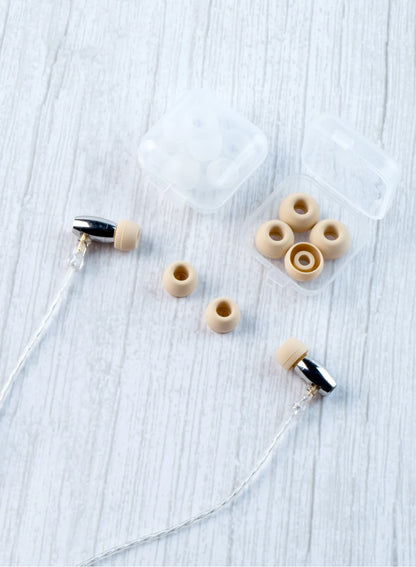 1/16 Pairs(S/M/L/XS) Soft Silicone Replacement Eartips Coffee Clear Earbuds Replacement Ear Pads For KS1 KZ BL03 Earphone New